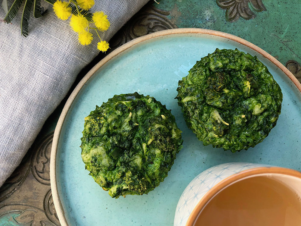 Grønne og gode frokostmuffins "on the go"!