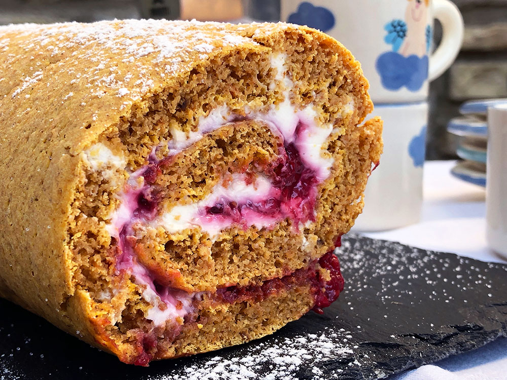 Rullekake med gresskar