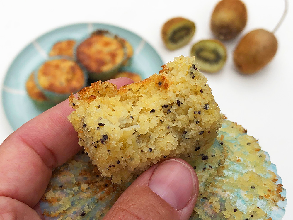 Kiwimuffins med sesamfrø