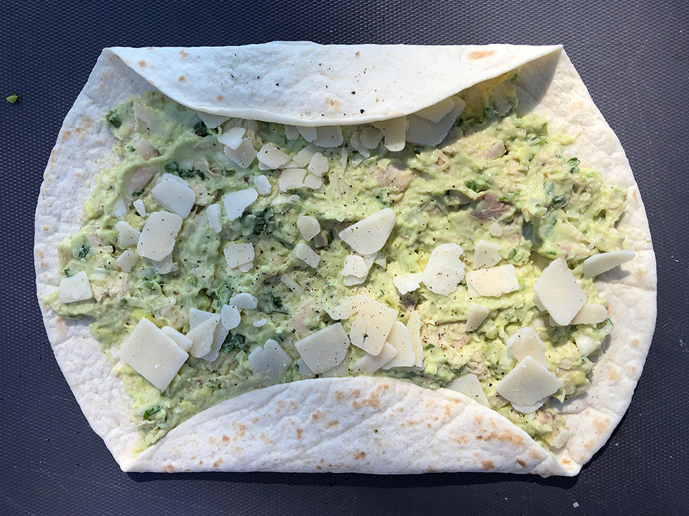 Kanongode kyllingwraps med avokado og koriander