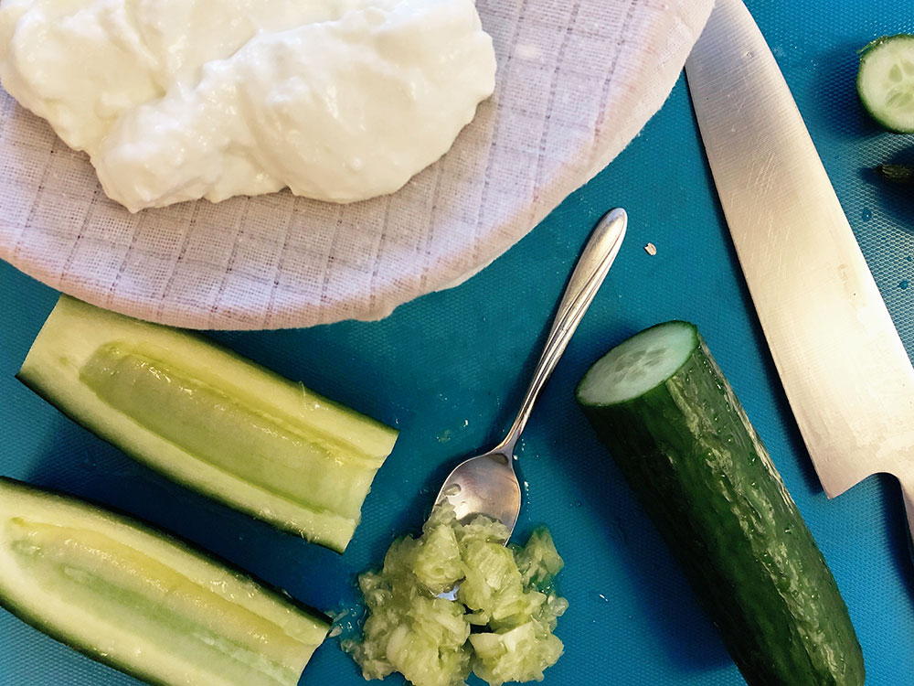 Gresk og sunn tzatziki