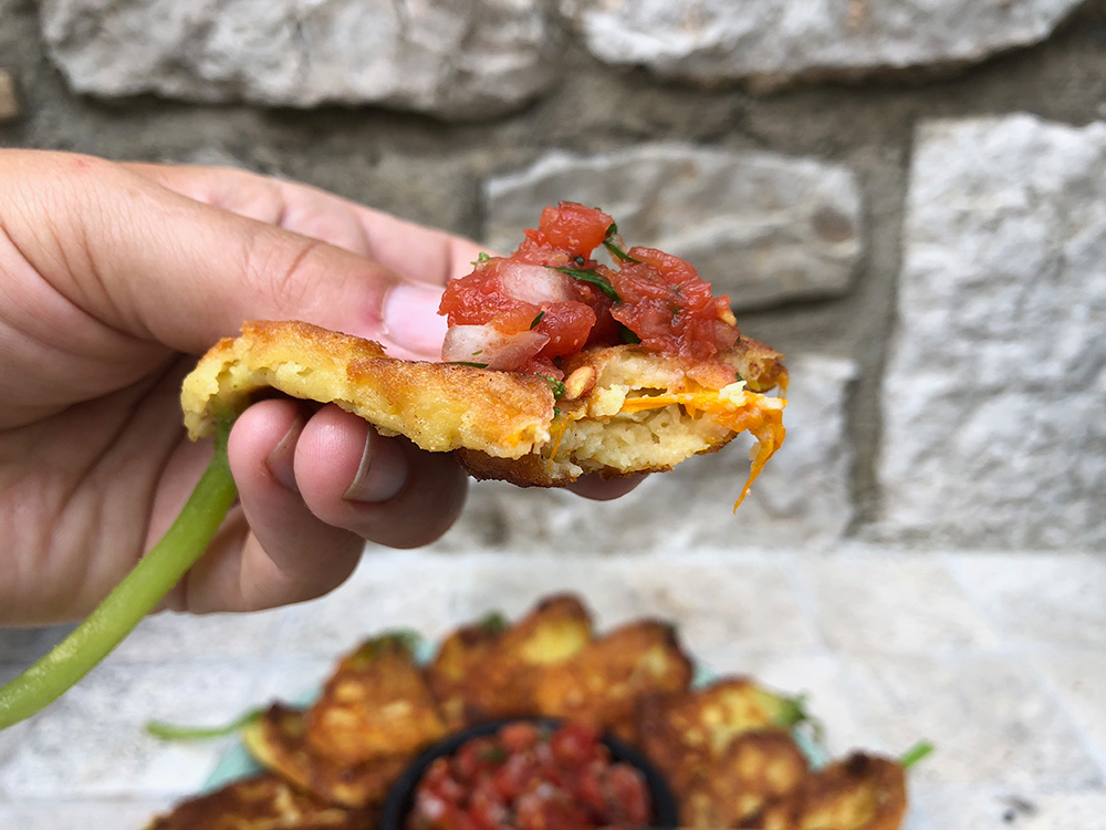 Friterte squashblomster (glutenfri)