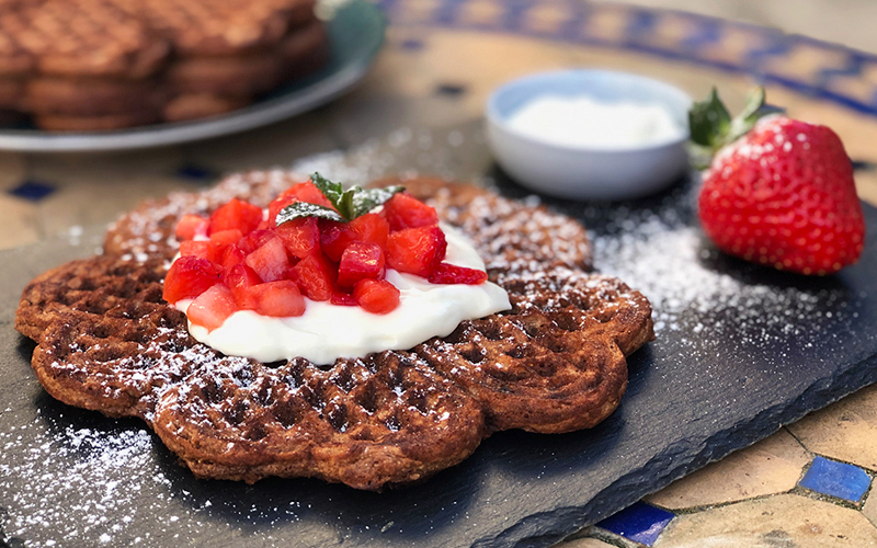 Sunn sjokoladevaffel