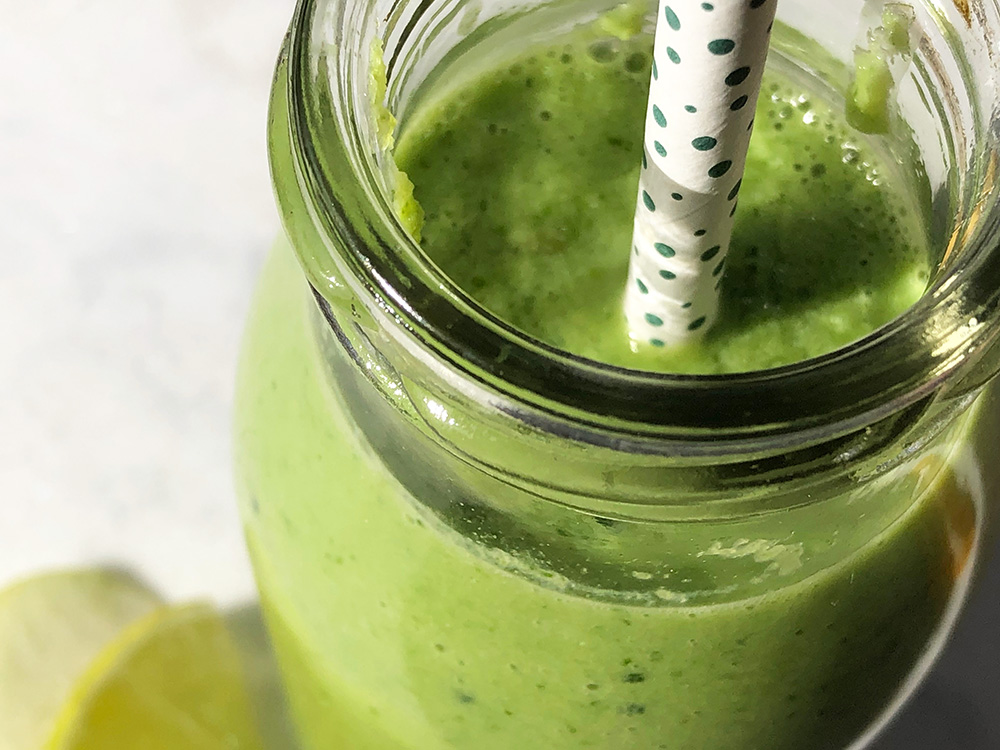 Smoothie i regnbuens farger