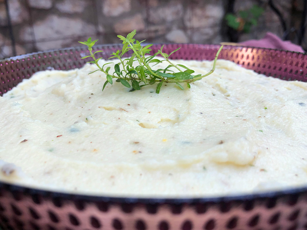 Fløyelsmyk blomkålpuré