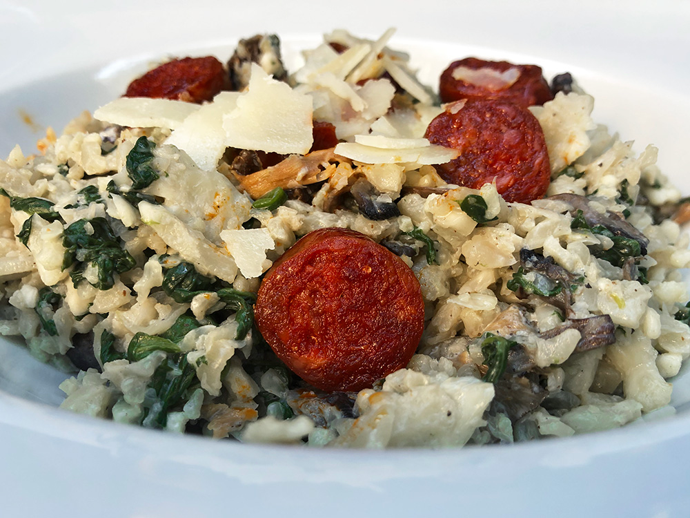 Blomkålrisotto med chorizo