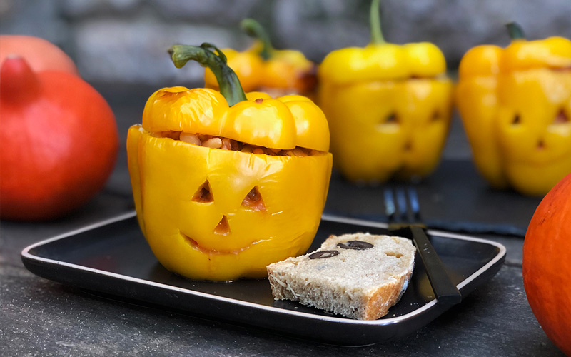 Barnas skremmende søte halloween-paprika!