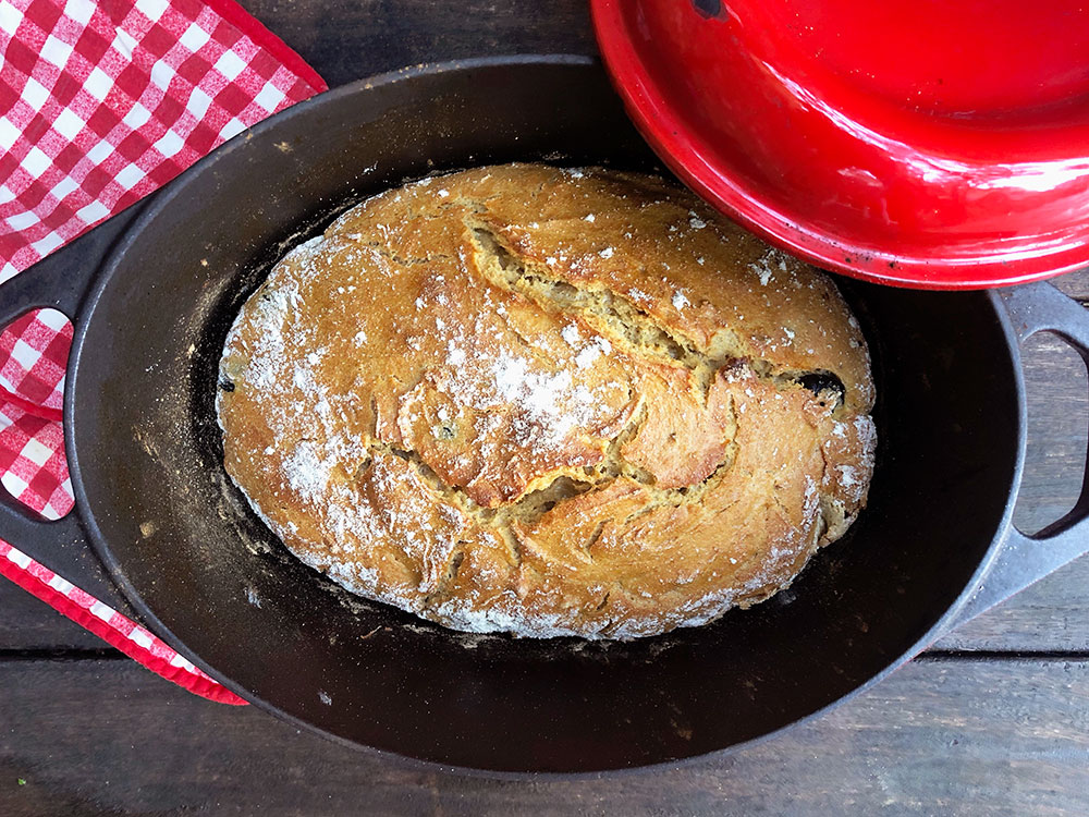 Grytebrød med rosmarin og oliven