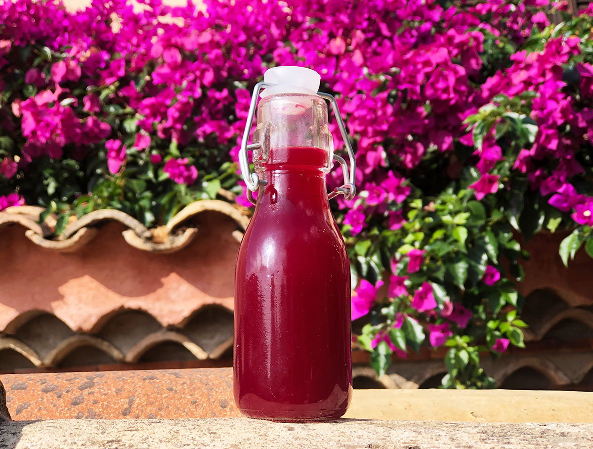 Sunhetshot med rødhet og blåbær