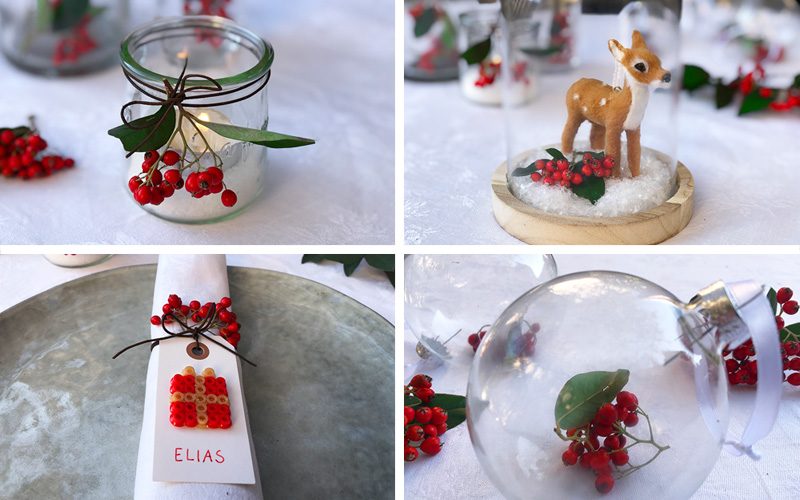 Borddekorasjon til jul