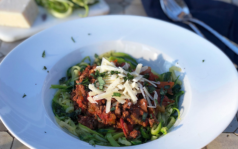 Squashghetti Bolognese