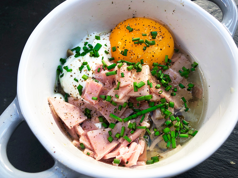 Bakt egg - oeuf cocotte