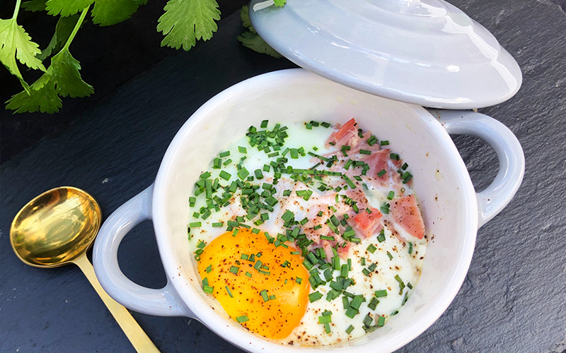 Bakt egg - oeuf cocotte
