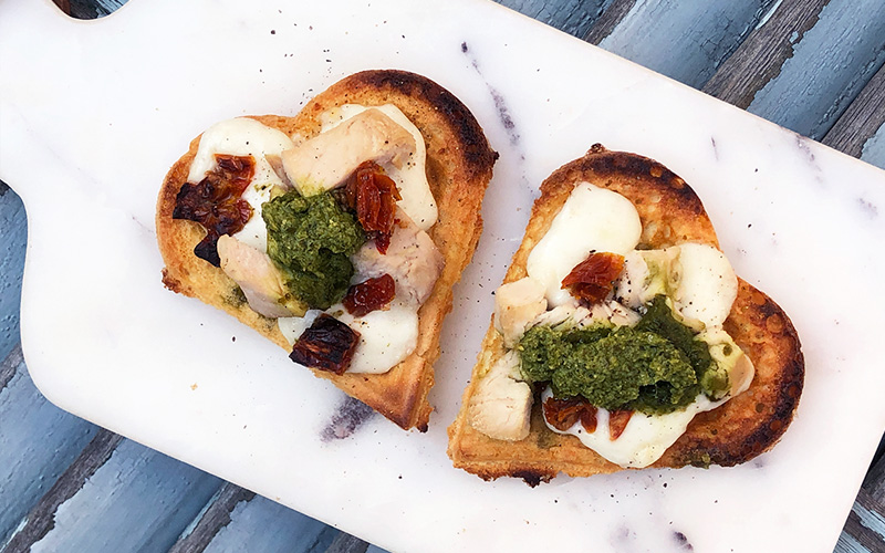 Middagsvafler av kikerter