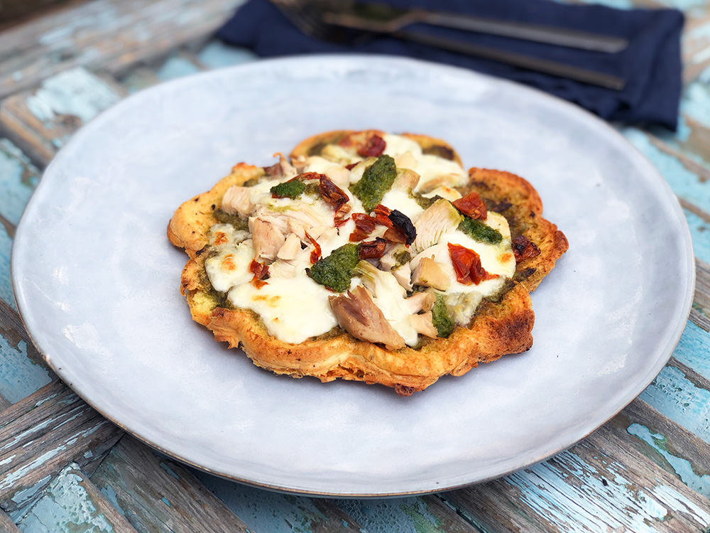 Middagsvafler av kikerter