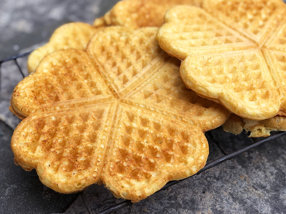 Middagsvafler av kikerter