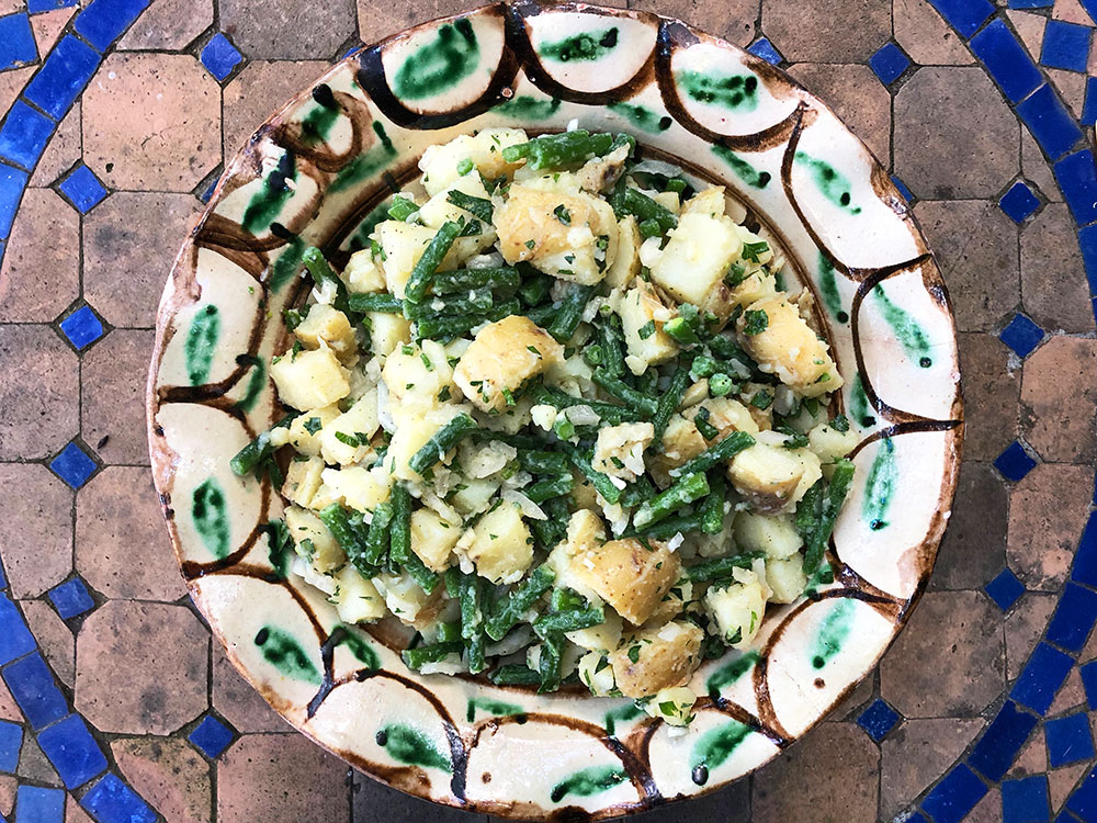 Rustikk potet- og bønnesalat