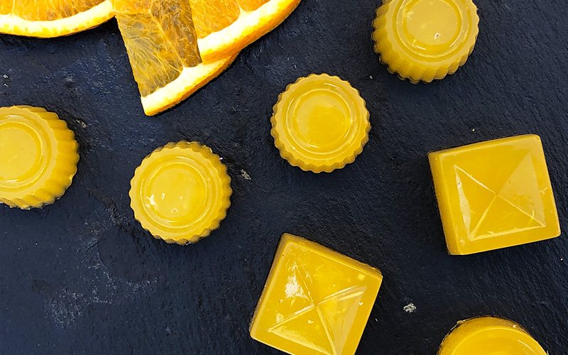 Gelegodis med appelsin og ingefær