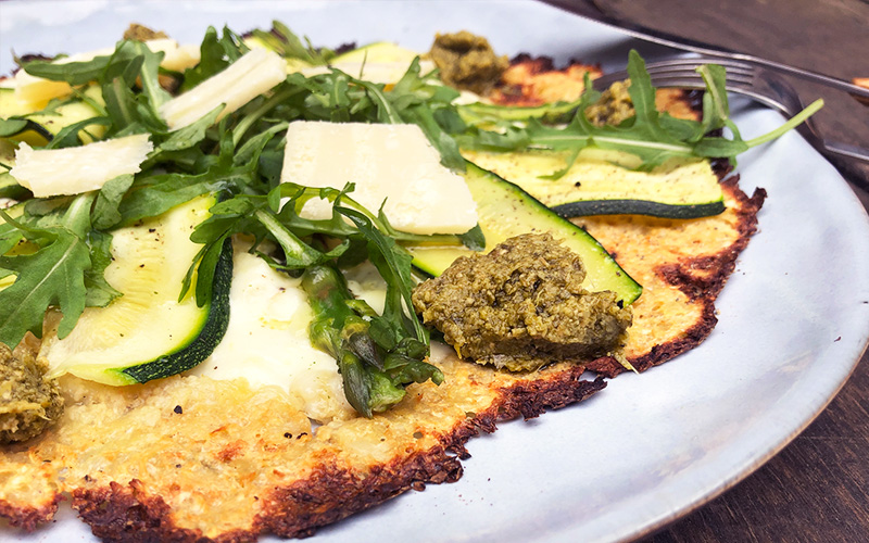 Vårlig vegetarpizza