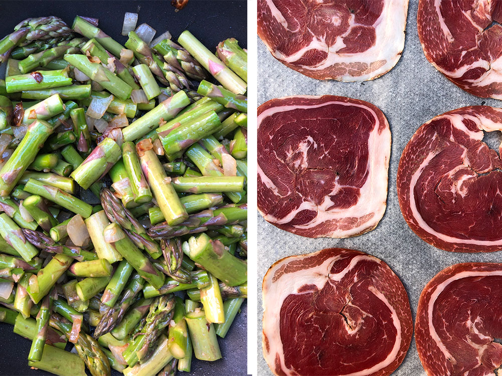 Aspargessuppe med sprøstekt pancetta