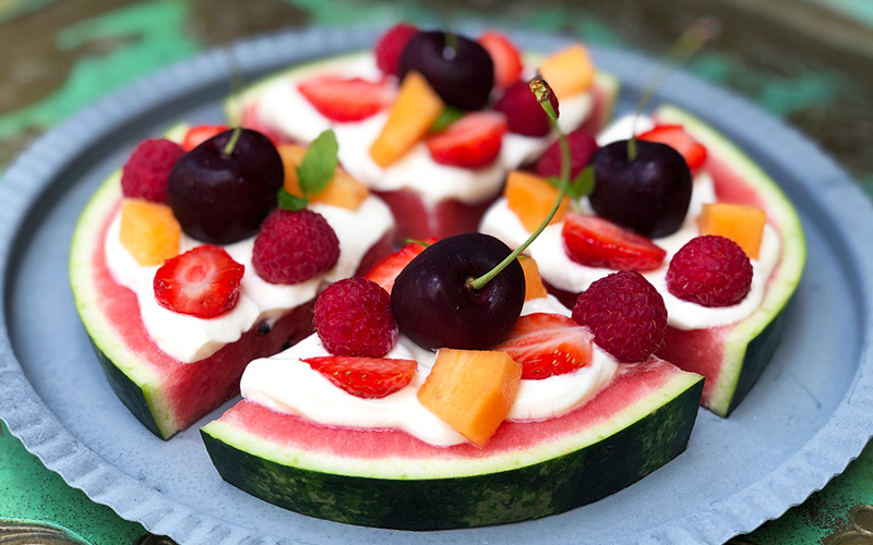 Dekadent dessertpizza