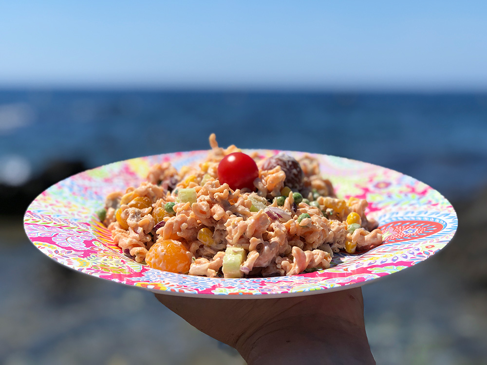 Kremet linsepastasalat med tunfisk