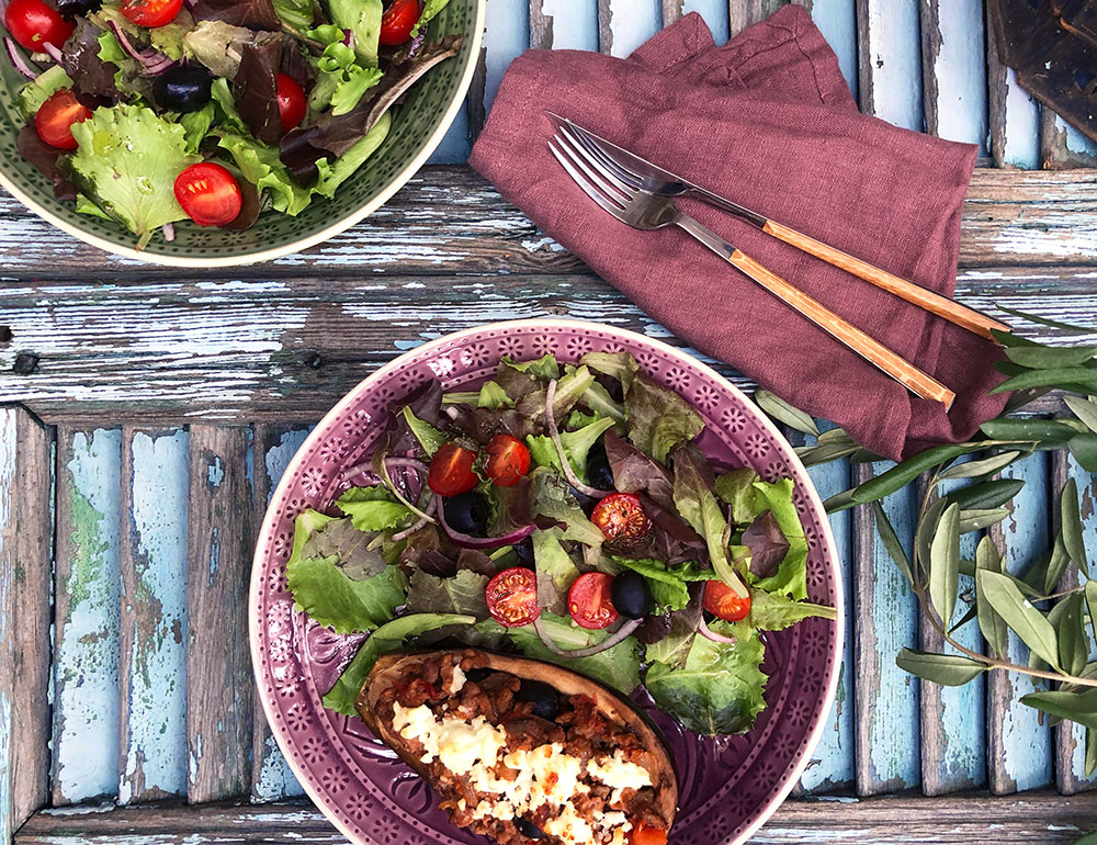 Fylt aubergine