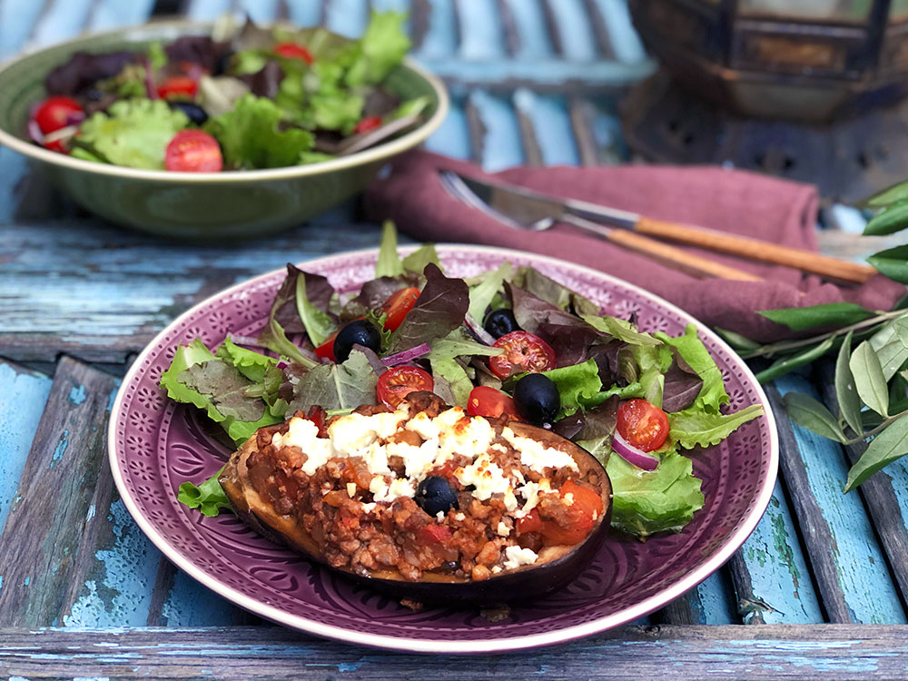 Fylt aubergine