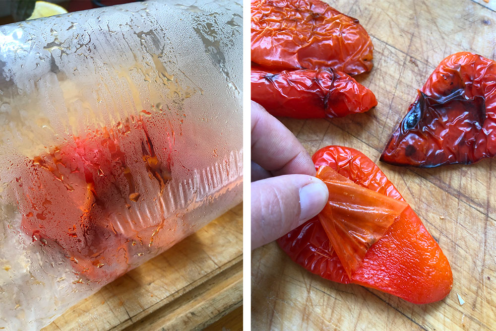 Hummus med paprika og lompechips