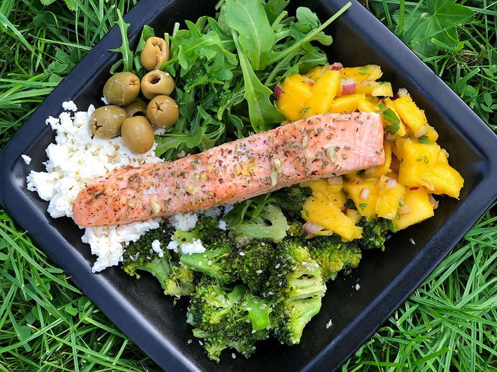 Middagsbolle med laks – og en smak av Middelhavet