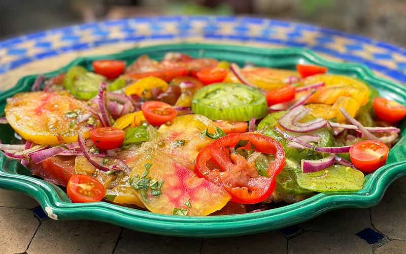 Fargerik tomatsalat