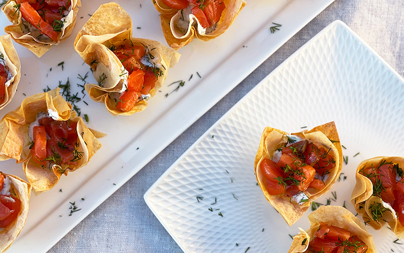 Filoformer med røkelaks