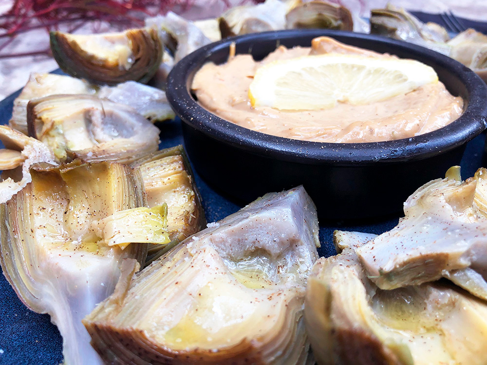 Artisjokker med dipp