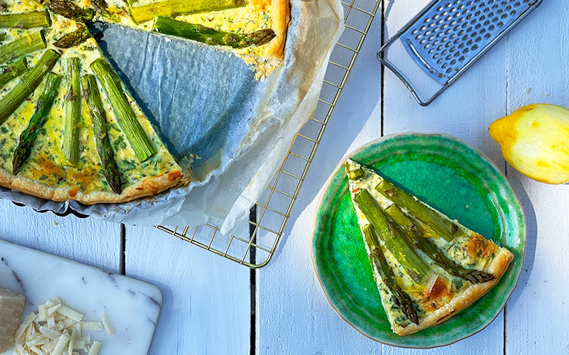 Solskinnspai med asparges