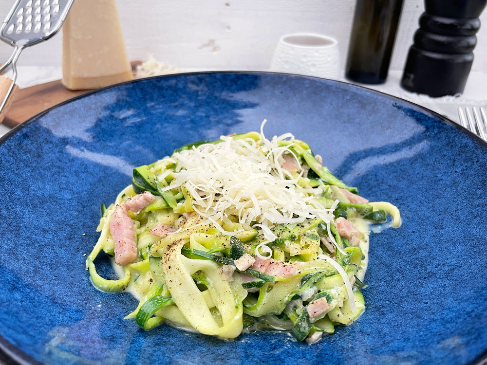 Squashghetti carbonara