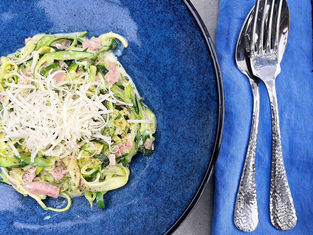 Squashghetti carbonara