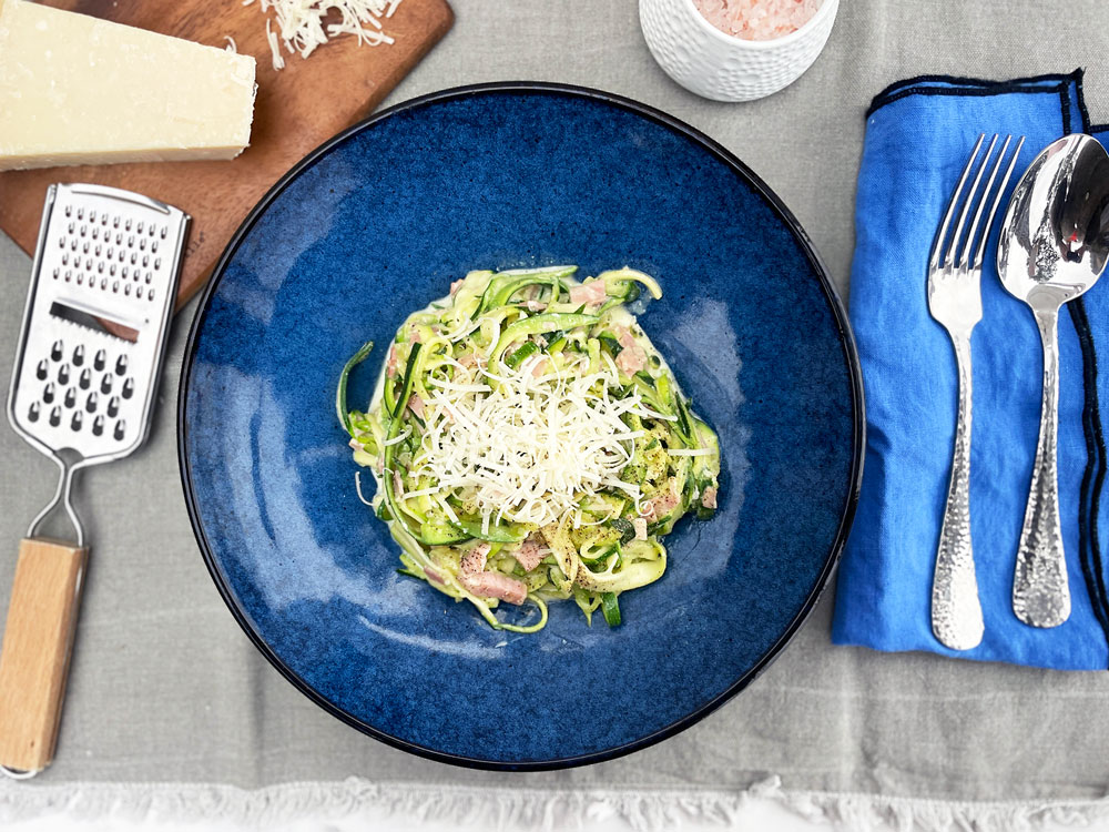 Squashghetti carbonara