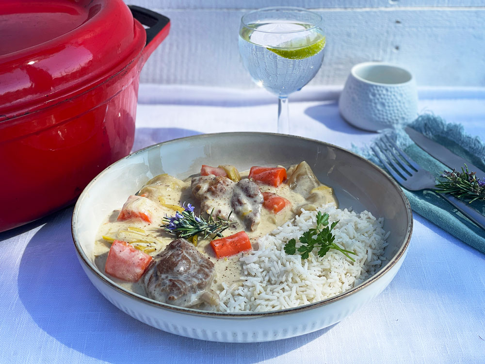 Blanquette de veau – Klassisk fransk kalvegryte