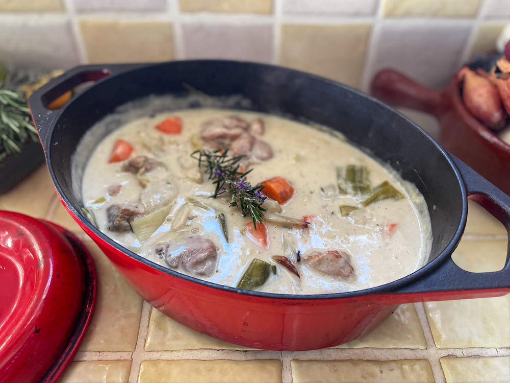 Blanquette de veau – Klassisk fransk kalvegryte