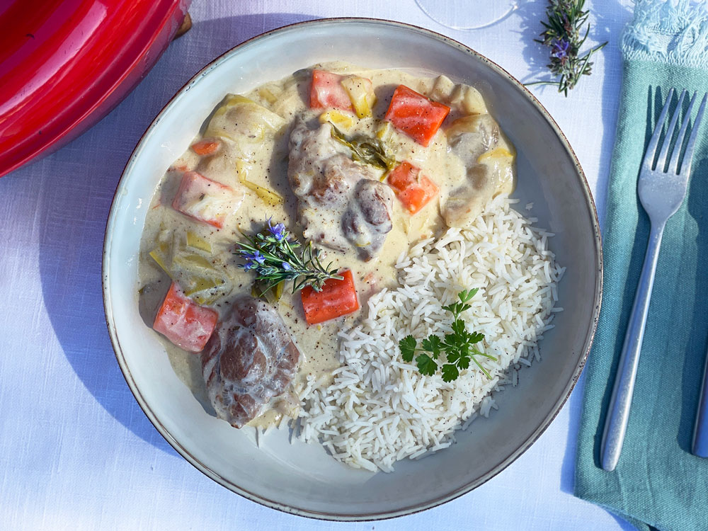 Blanquette de veau – Klassisk fransk kalvegryte