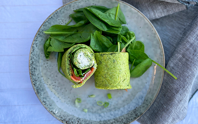 Grønne squashwraps - glutenfri