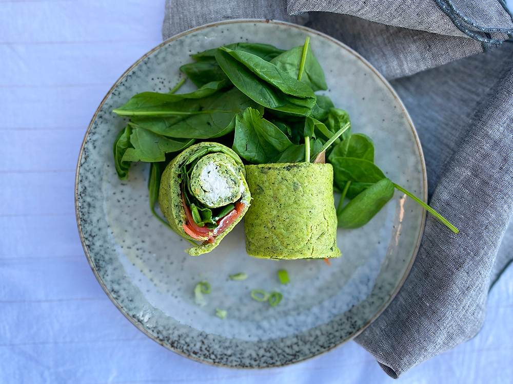 Grønne squashwraps - glutenfri