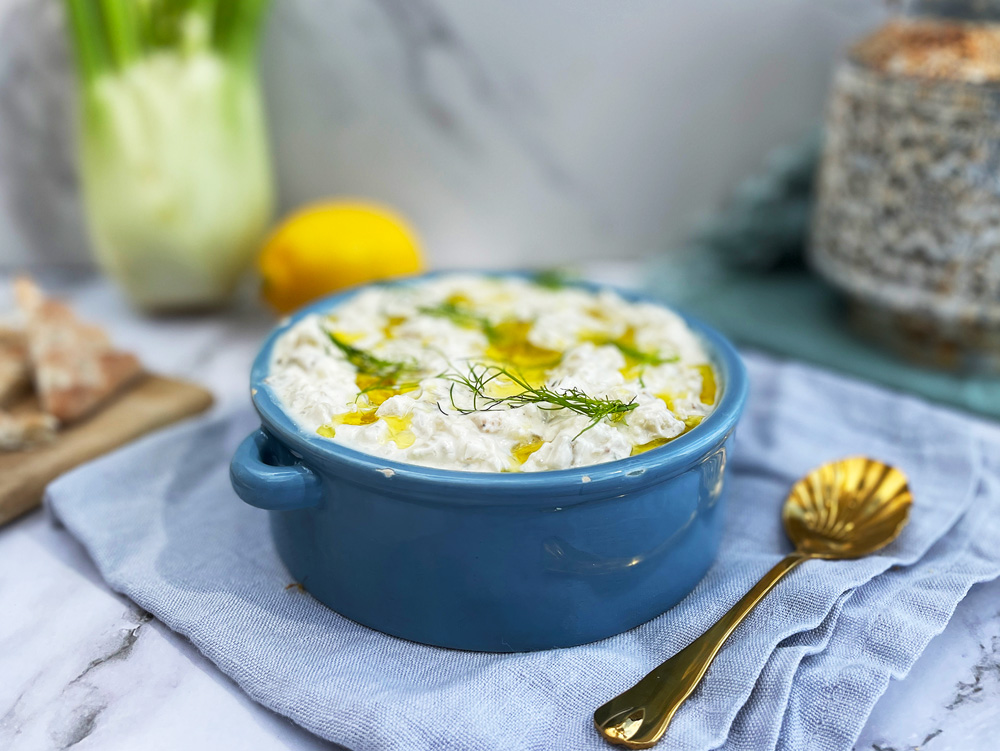 Dipp med bakt fennikel