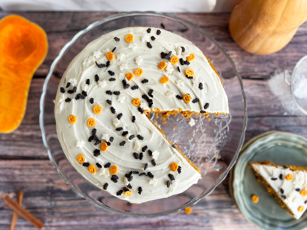 Gresskarkake til Halloween