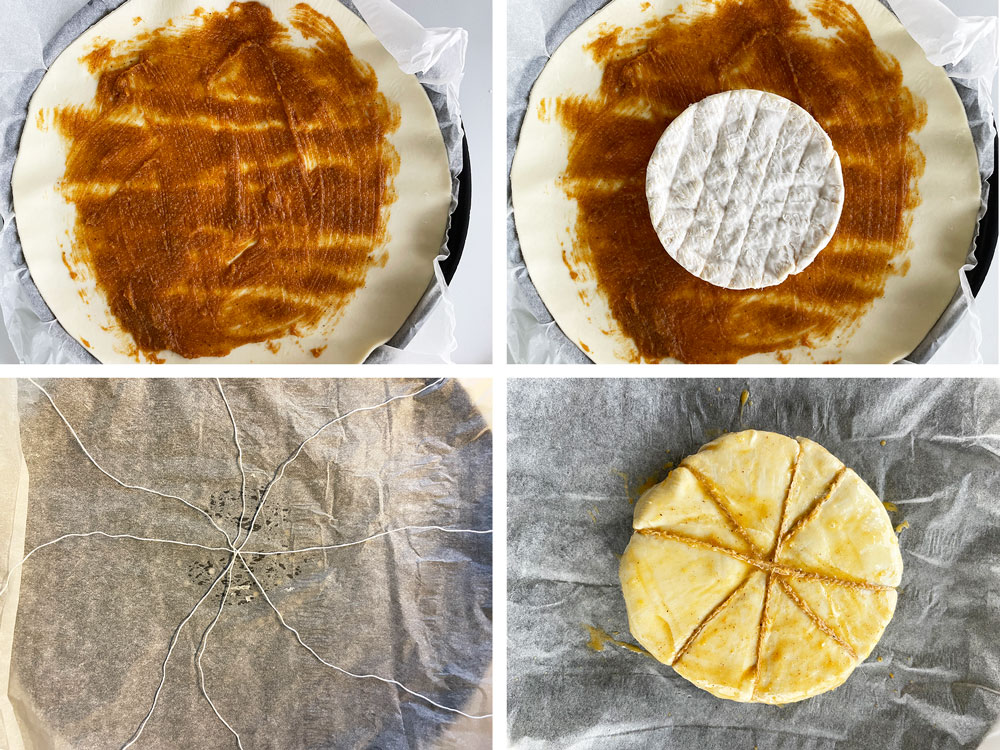 Innbakt brie med gresskarsyltetøy