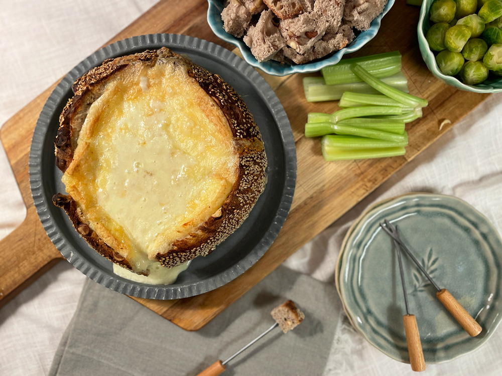 Rustikk og enkel ostefondue