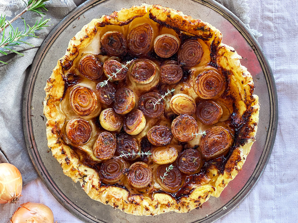 Tarte aux oignons – Franske løkterte