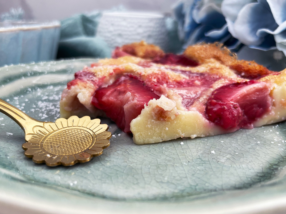 Clafoutis med jordbær