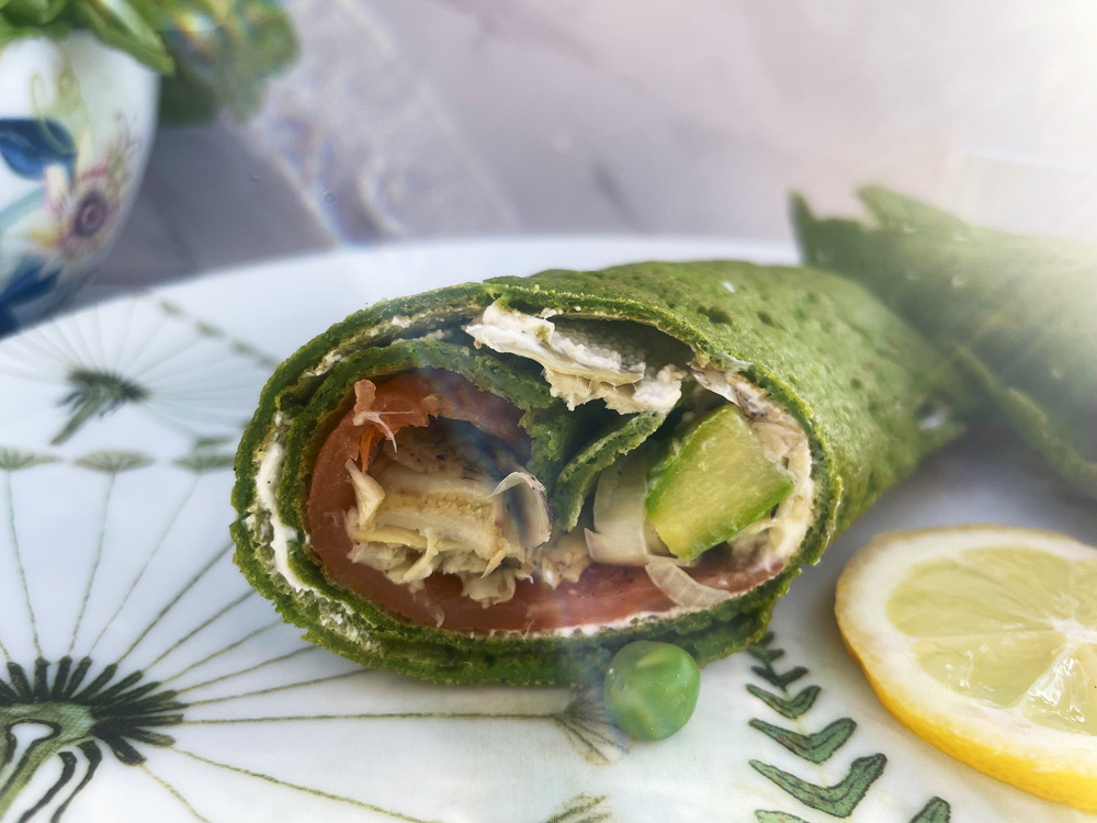 Grønne og proteinrike linsewraps