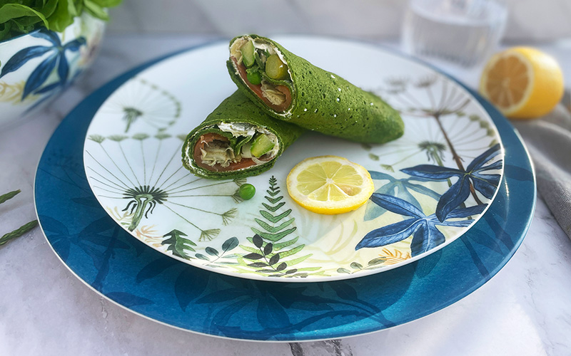 Grønne og proteinrike linsewraps